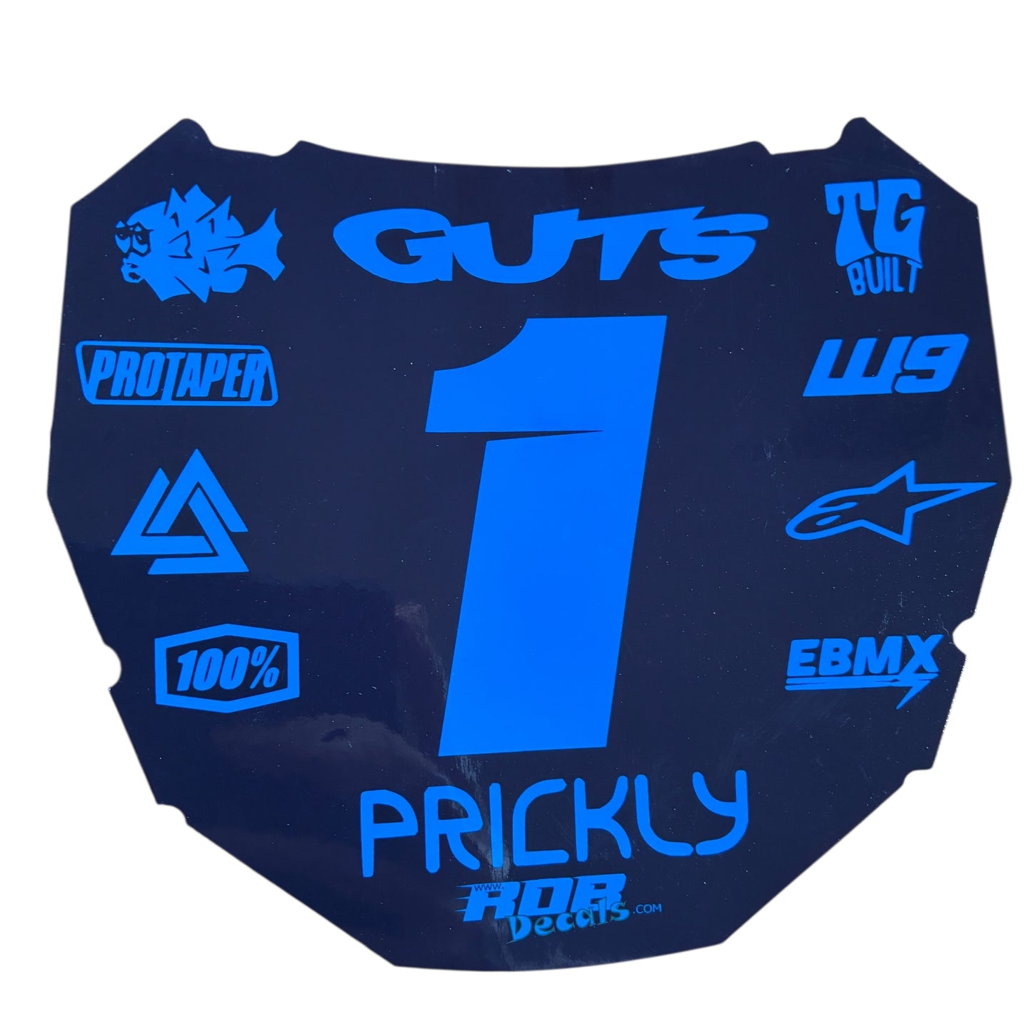 ODI Plate Decal — 11 Logo — Blue