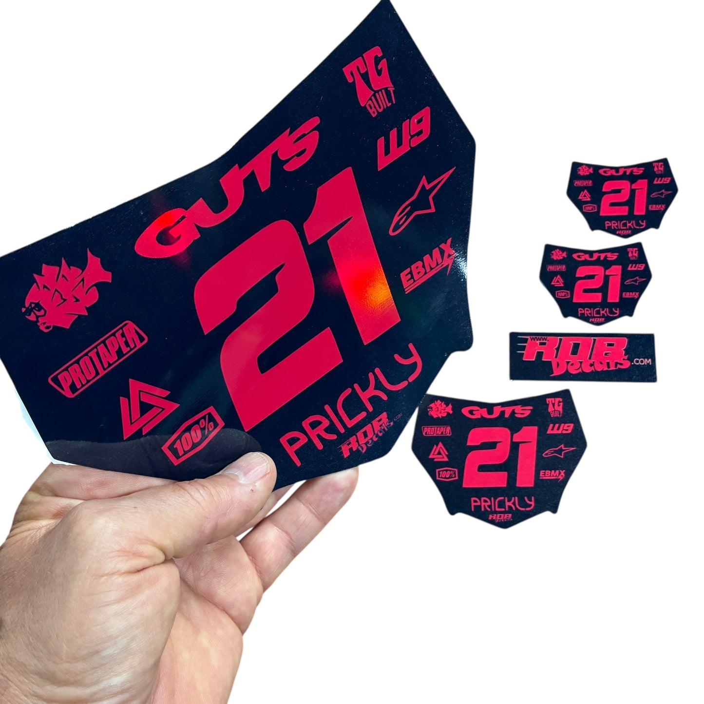 MotoCutz Plate Decals — 11 Logo Design