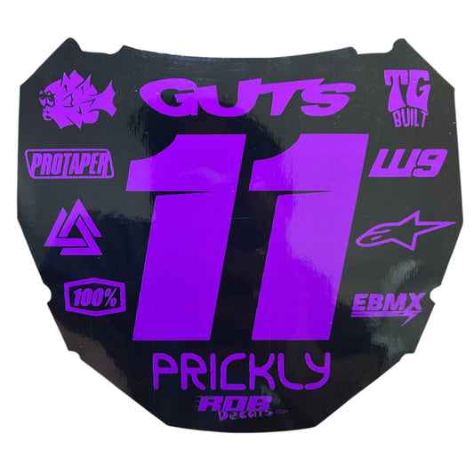 ODI Plate Decal — 11 Logo — Purple