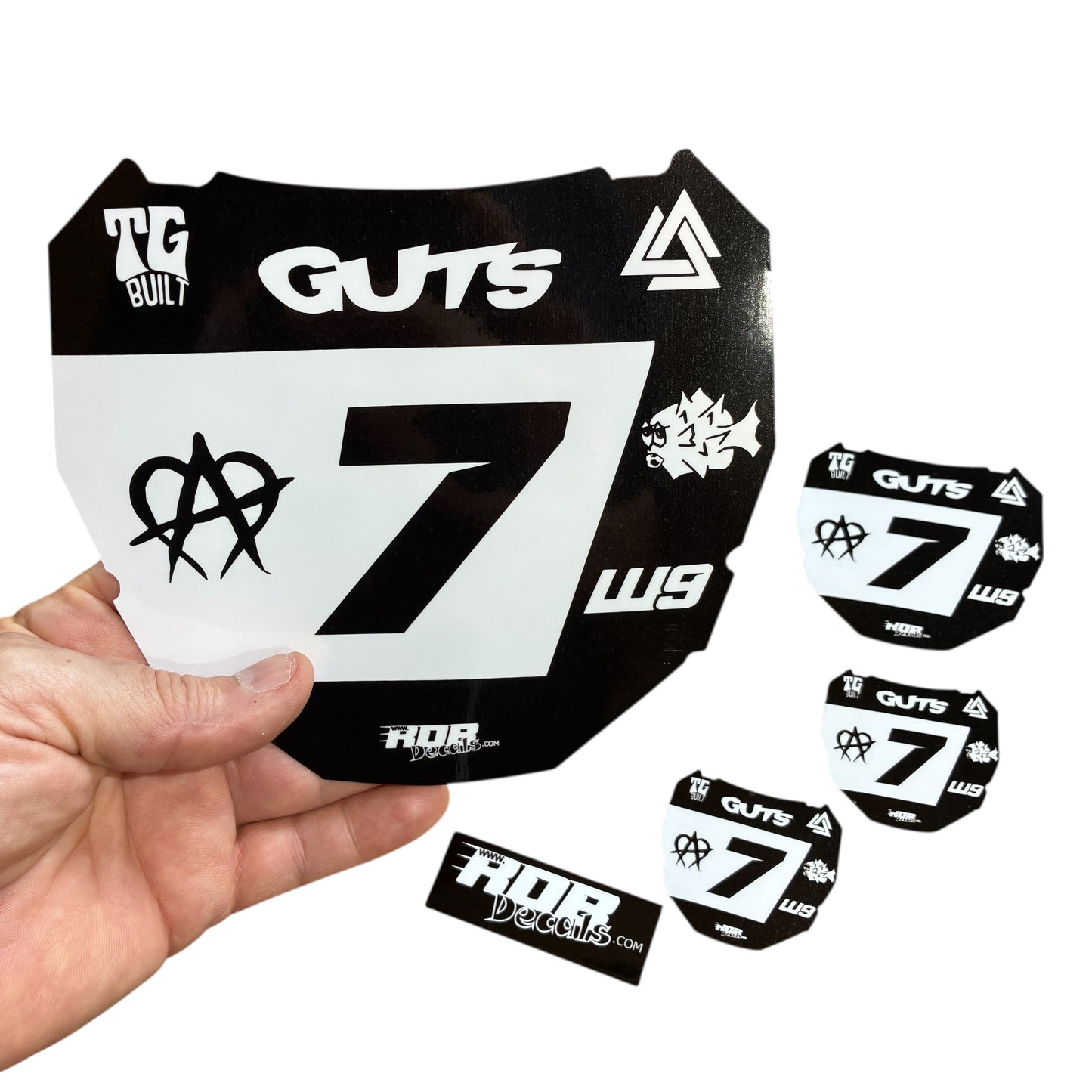 ODI Plate Decal 👉 Choose Number & Color  — 7 Logo Design