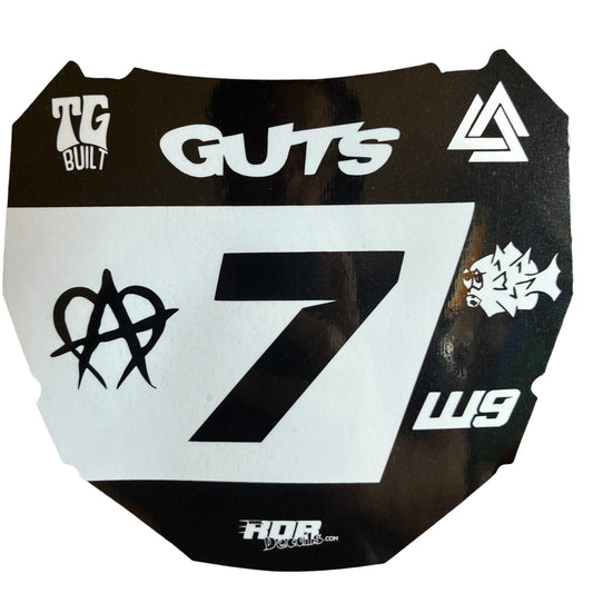 ODI Plate Decal — 7 Logo — White