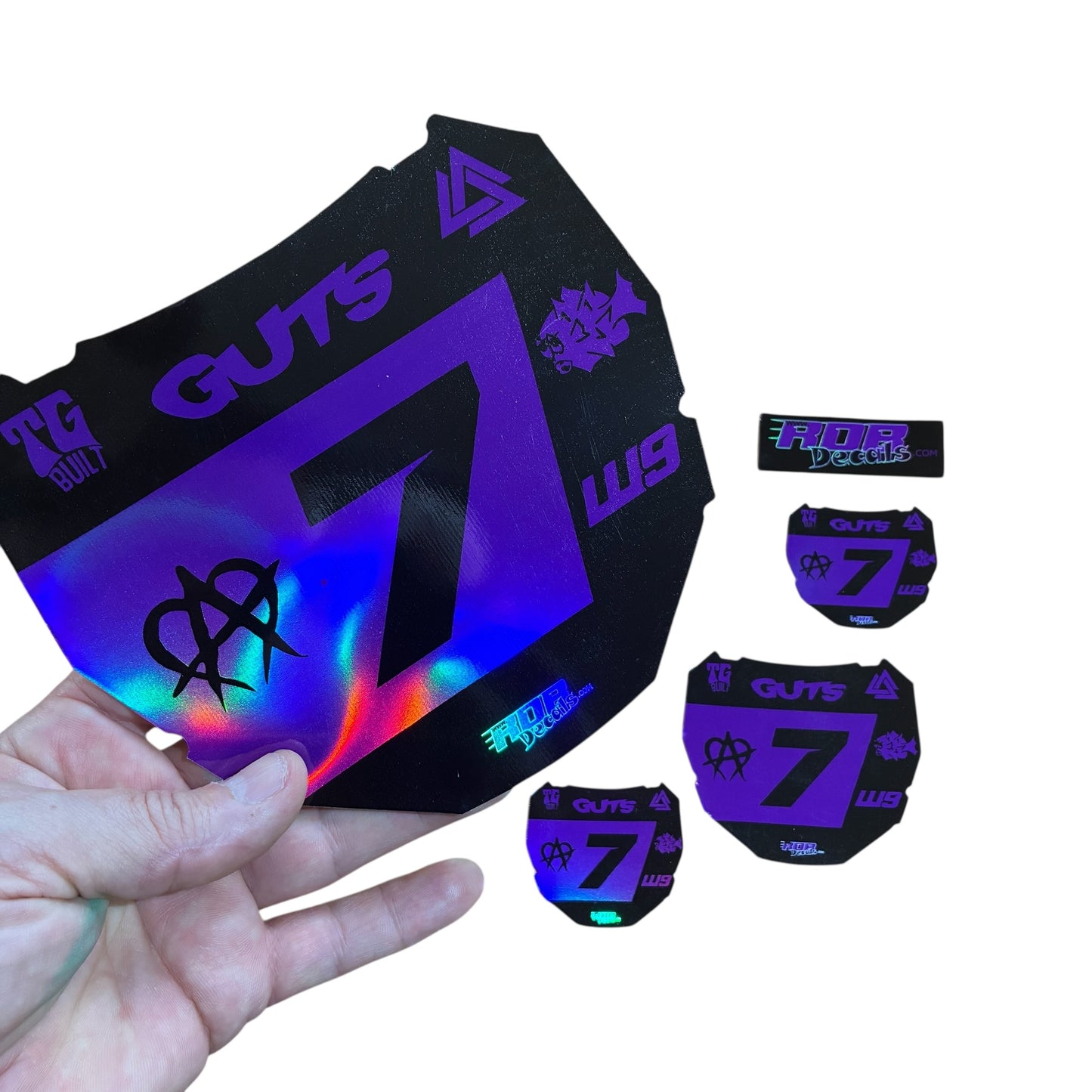ODI Plate Decal 👉 Choose Number & Color  — 7 Logo Design