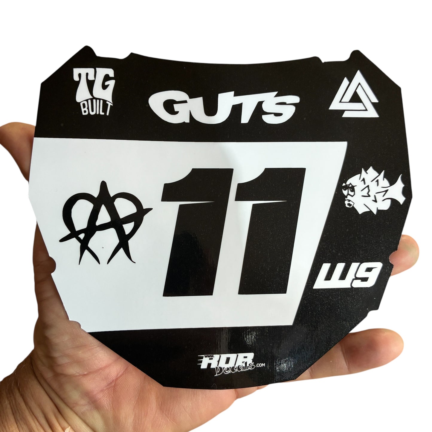 ODI Plate Decal 👉 Choose Number & Color  — 7 Logo Design