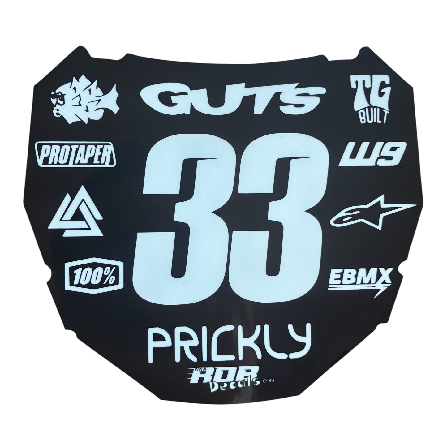ODI Plate Decal 👉 Choose Number & Color — 11 Logo Design