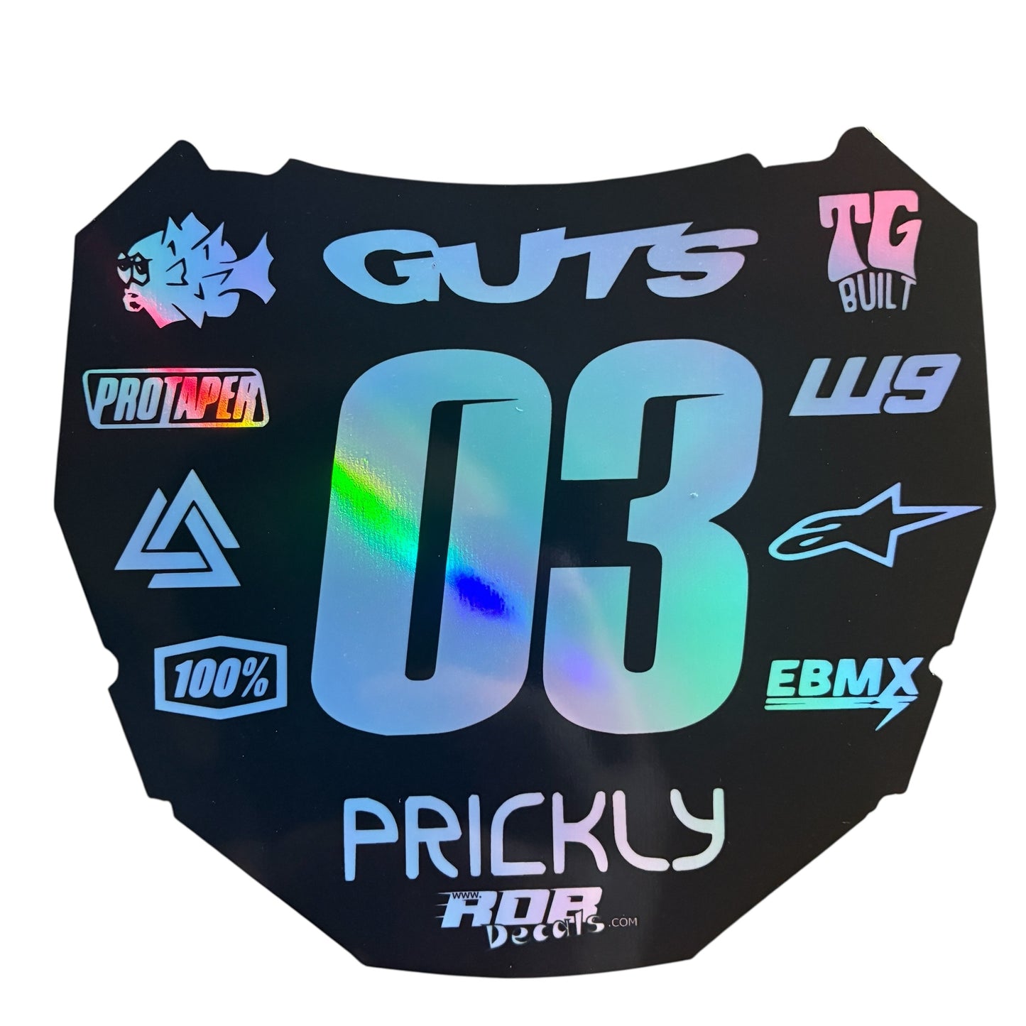ODI Plate Decal 👉 Choose Number & Color — 11 Logo Design