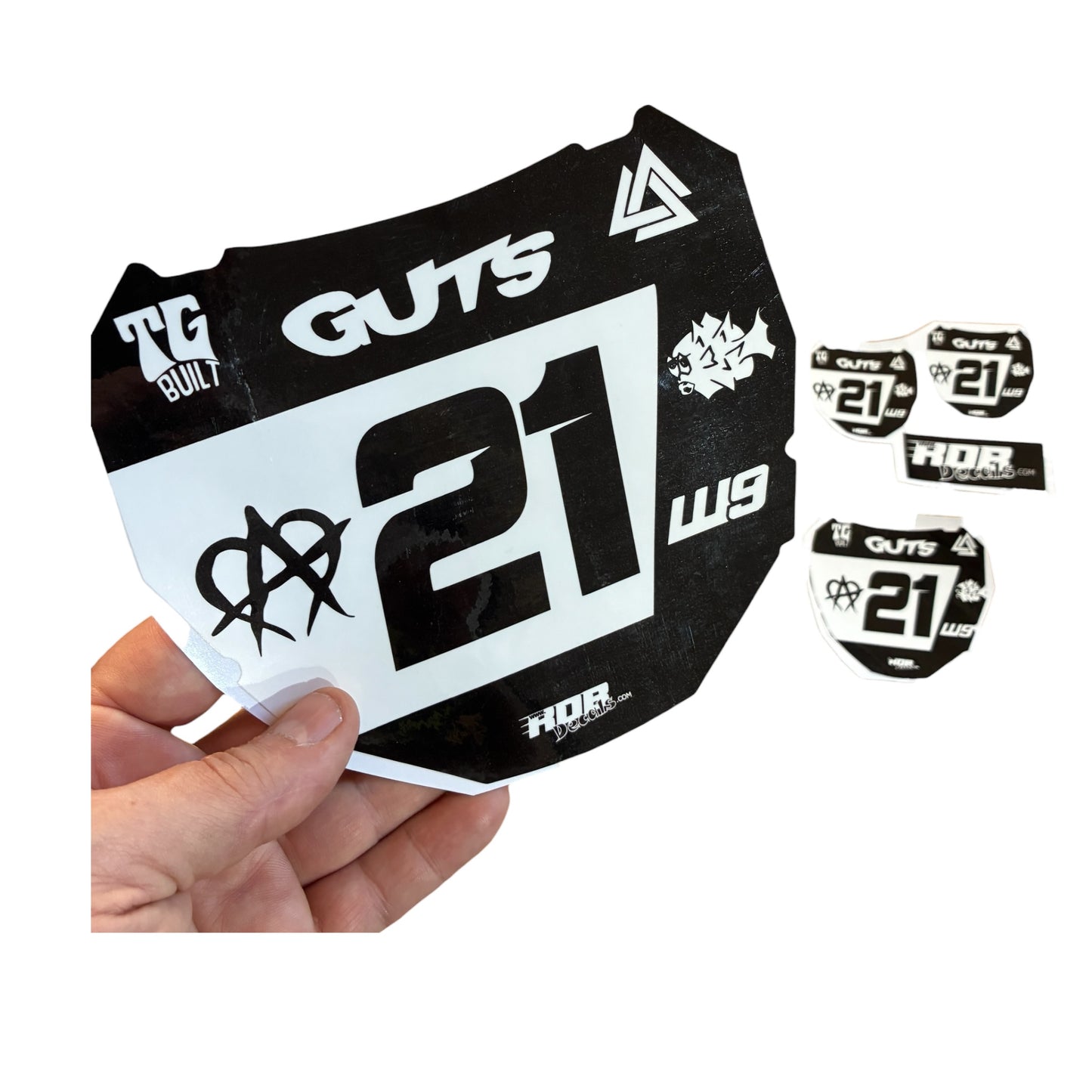 ODI Plate Decal 👉 Choose Number & Color  — 7 Logo Design