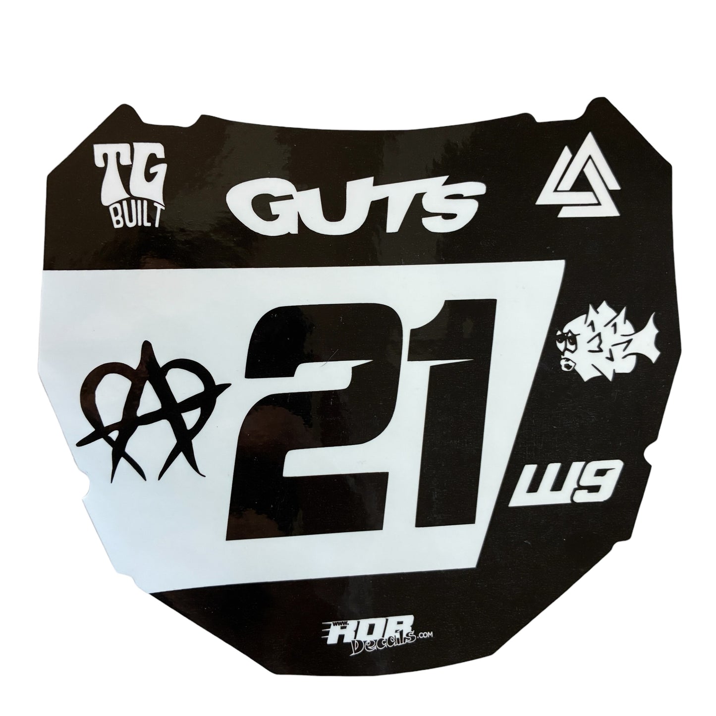 ODI Plate Decal 👉 Choose Number & Color  — 7 Logo Design