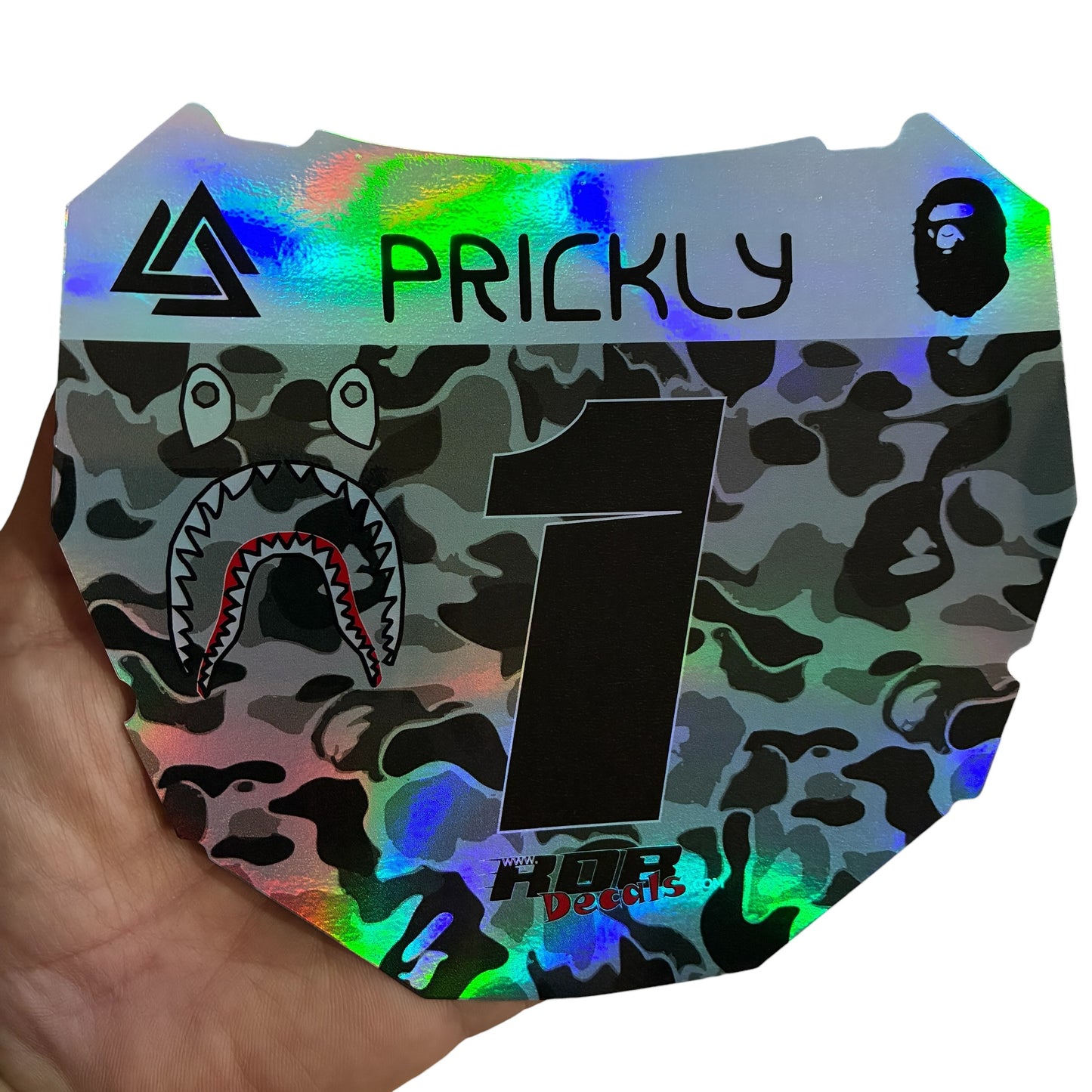 ODI Plate Decal 👉 Choose Number & Color — Designer Camo