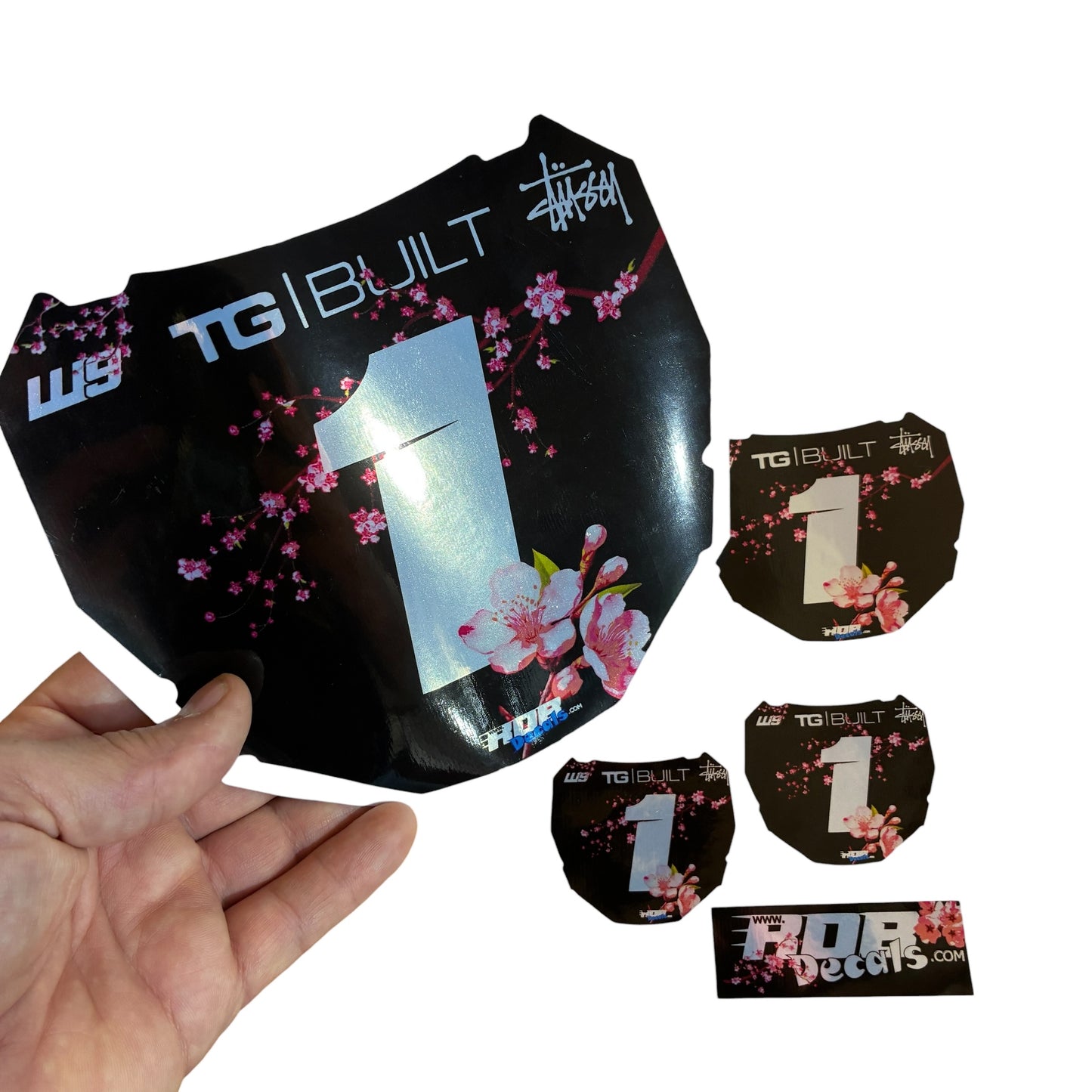ODI Plate Decal 👉 Choose Number & Color  — Cherry Blossom