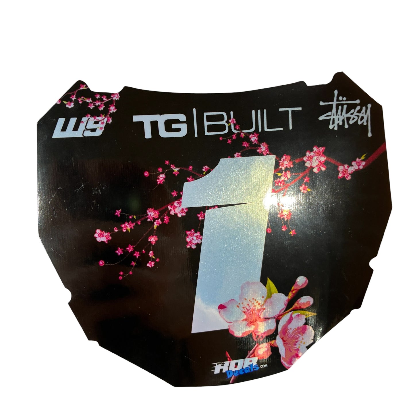 ODI Plate Decal 👉 Choose Number & Color  — Cherry Blossom