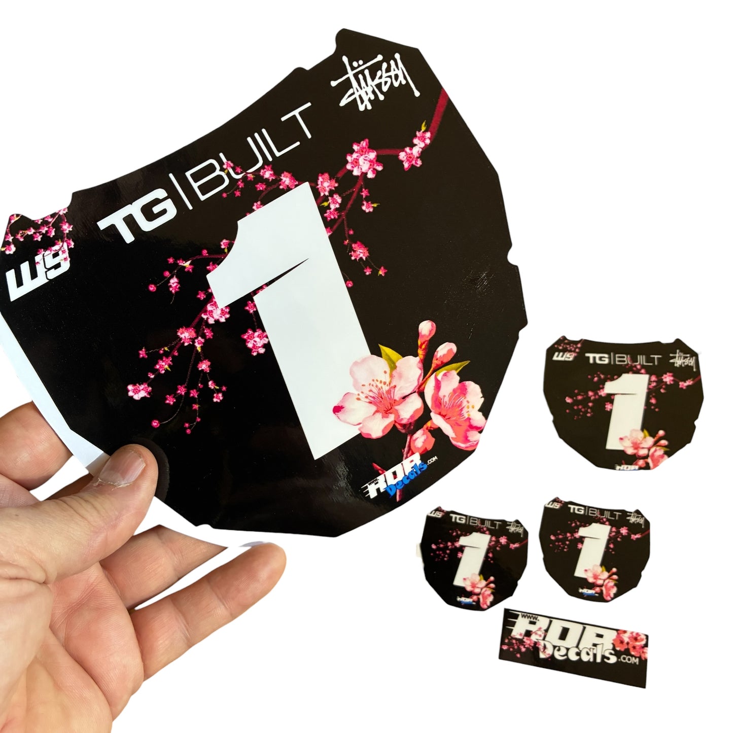 ODI Plate Decal 👉 Choose Number & Color  — Cherry Blossom
