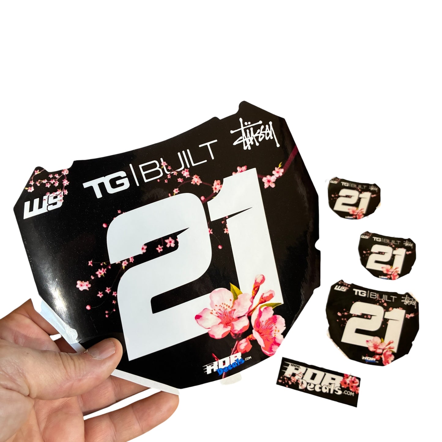 ODI Plate Decal 👉 Choose Number & Color  — Cherry Blossom