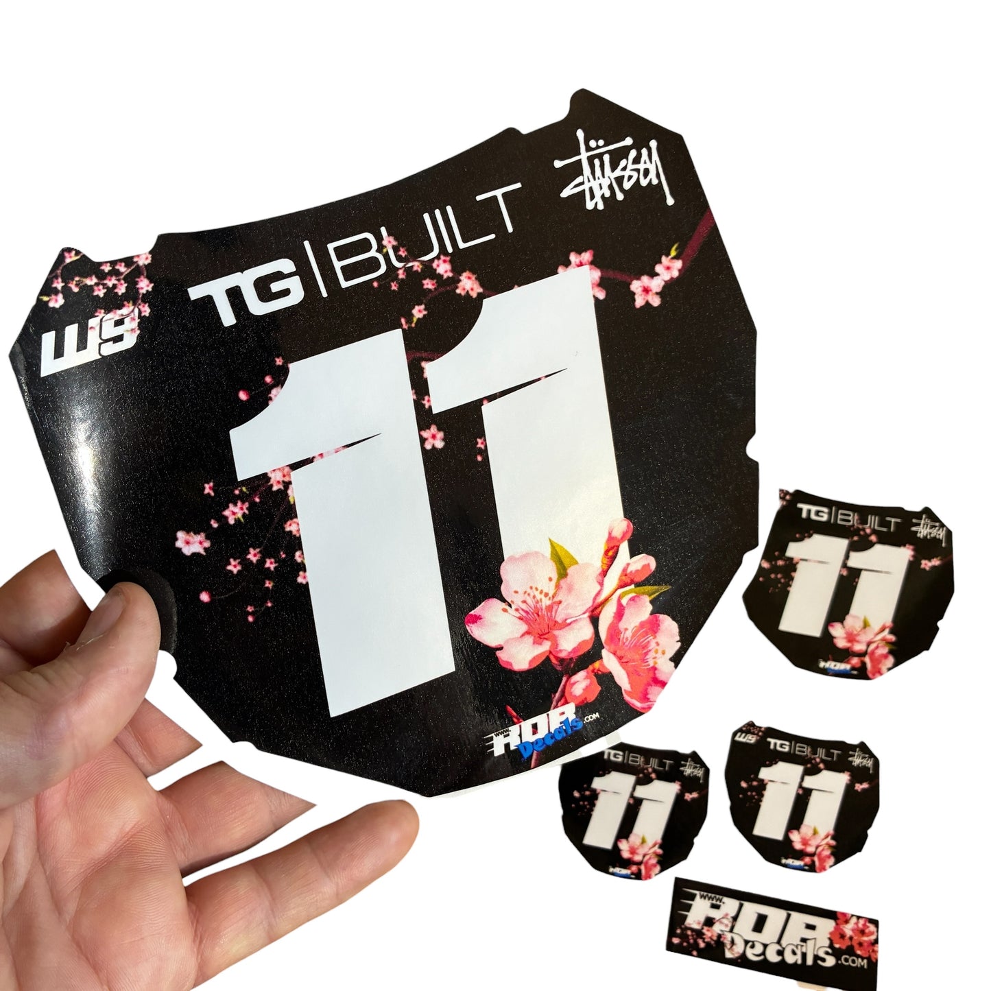 ODI Plate Decal 👉 Choose Number & Color  — Cherry Blossom