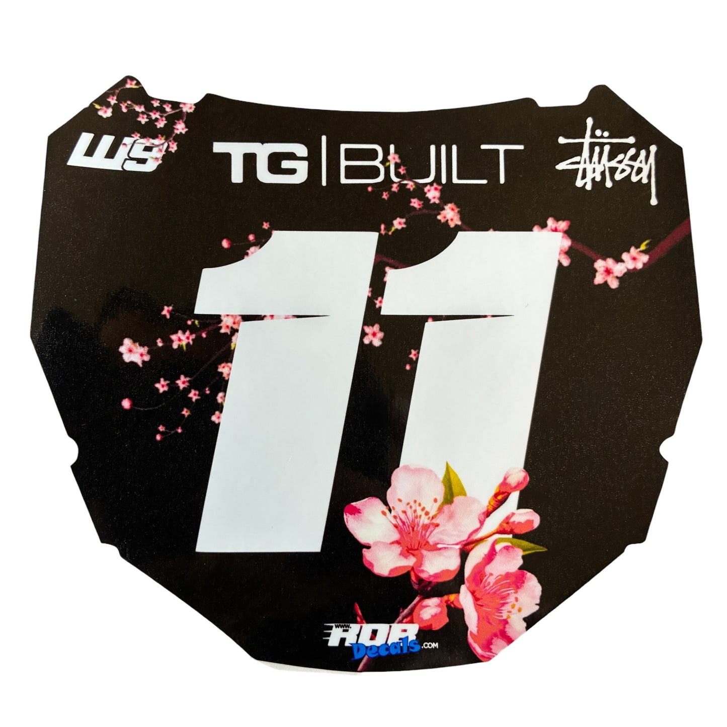 ODI Plate Decal 👉 Choose Number & Color  — Cherry Blossom