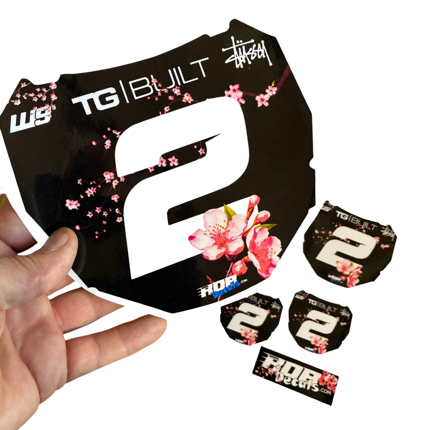 ODI Plate Decal 👉 Choose Number & Color  — Cherry Blossom