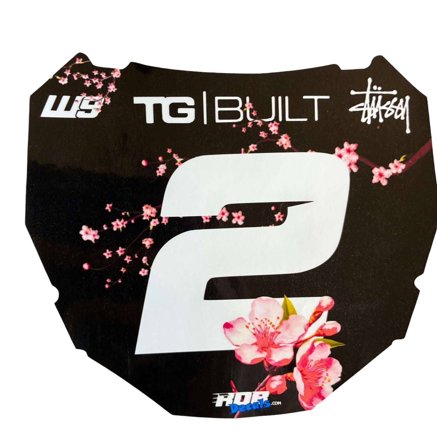 ODI Plate Decal 👉 Choose Number & Color  — Cherry Blossom