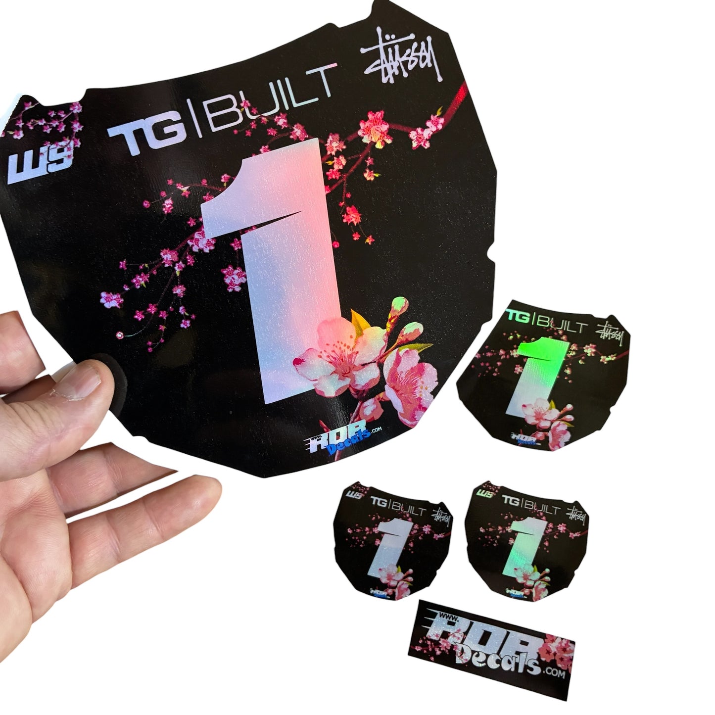 ODI Plate Decal 👉 Choose Number & Color  — Cherry Blossom