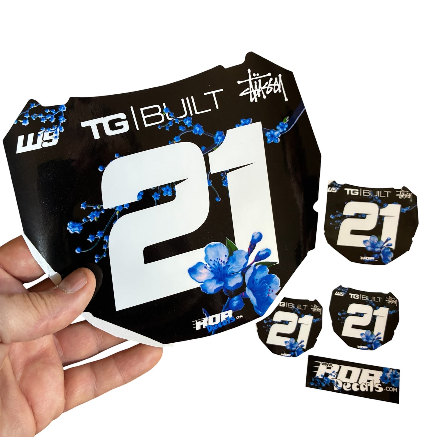 ODI Plate Decal 👉 Choose Number & Color  — Cherry Blossom