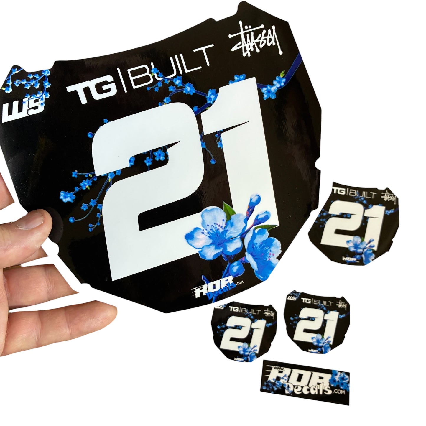ODI Plate Decal 👉 Choose Number & Color  — Cherry Blossom