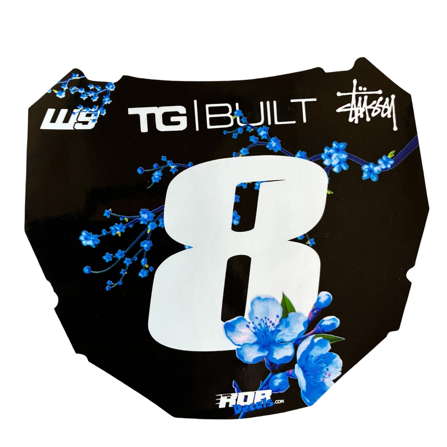 ODI Plate Decal 👉 Choose Number & Color  — Cherry Blossom