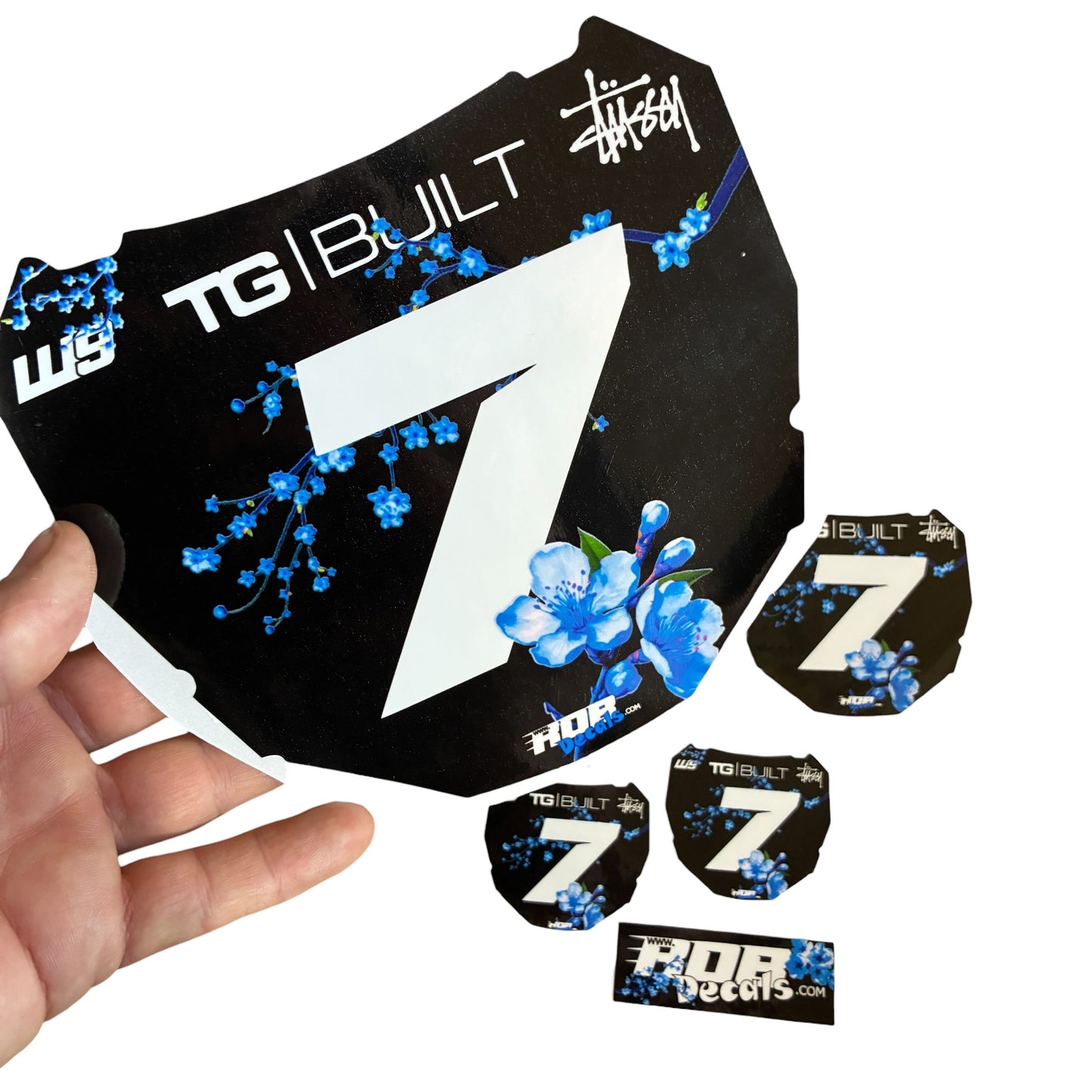 ODI Plate Decal 👉 Choose Number & Color  — Cherry Blossom