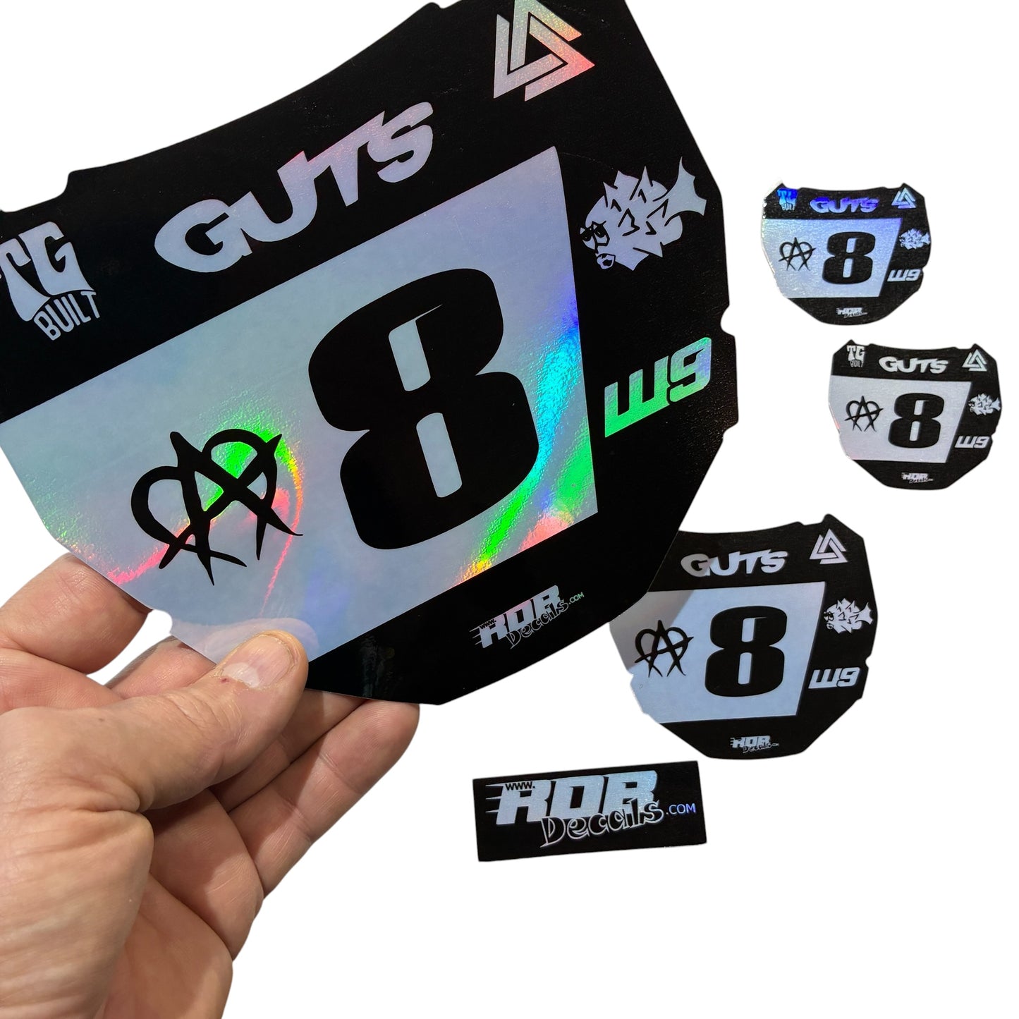 ODI Plate Decal 👉 Choose Number & Color  — 7 Logo Design
