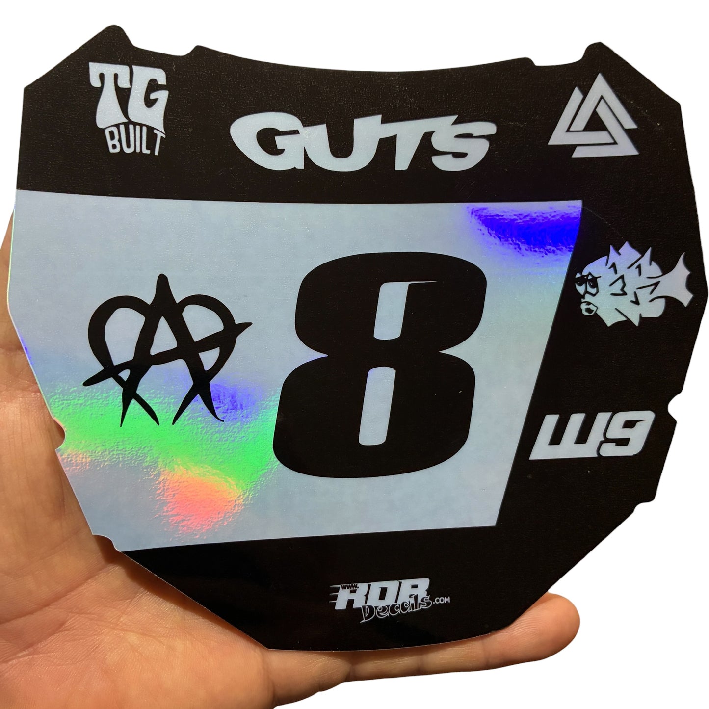 ODI Plate Decal 👉 Choose Number & Color  — 7 Logo Design
