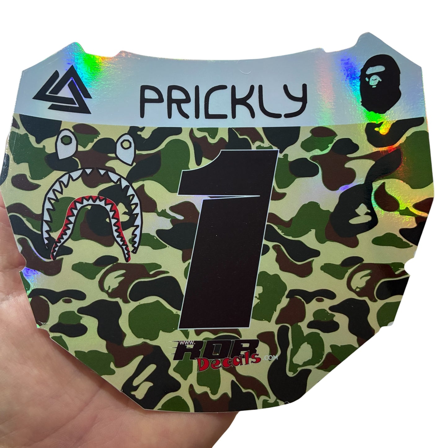 ODI Plate Decal 👉 Choose Number & Color — Designer Camo