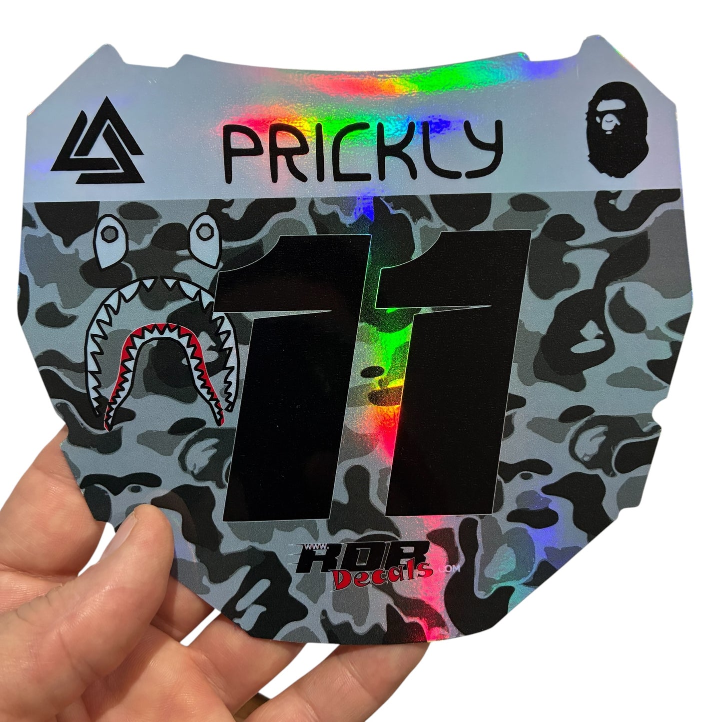 ODI Plate Decal 👉 Choose Number & Color — Designer Camo