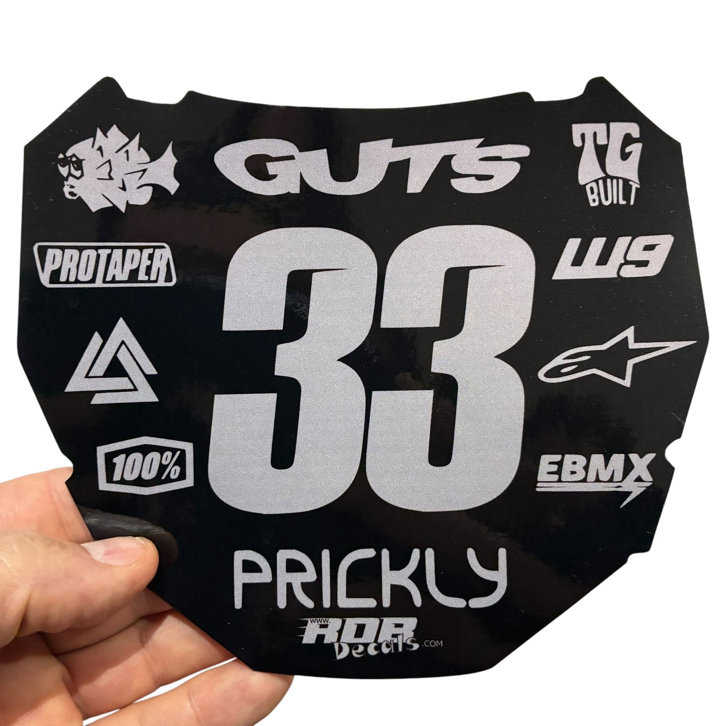 ODI Plate Decal 👉 Choose Number & Color — 11 Logo Design
