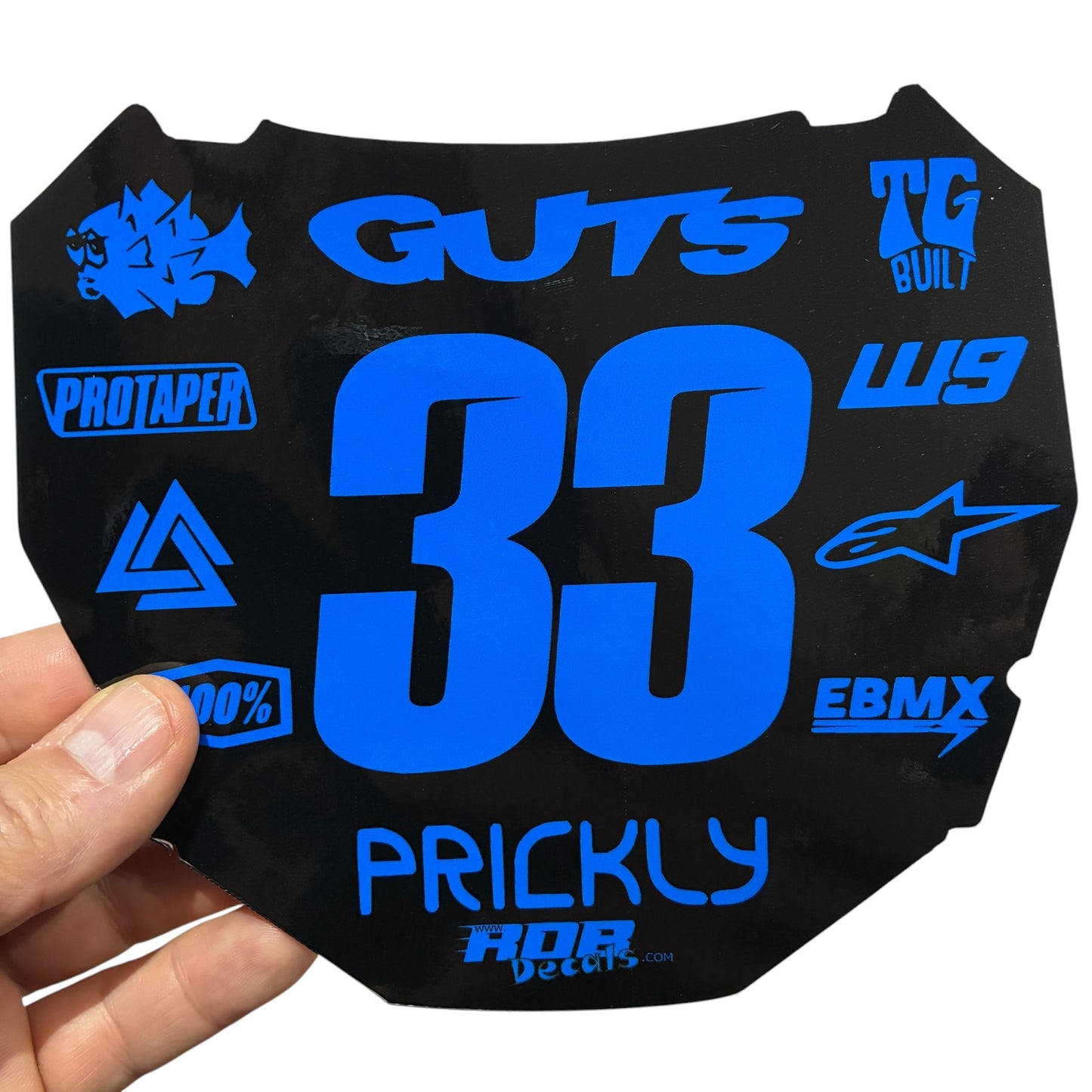 ODI Plate Decal 👉 Choose Number & Color — 11 Logo Design