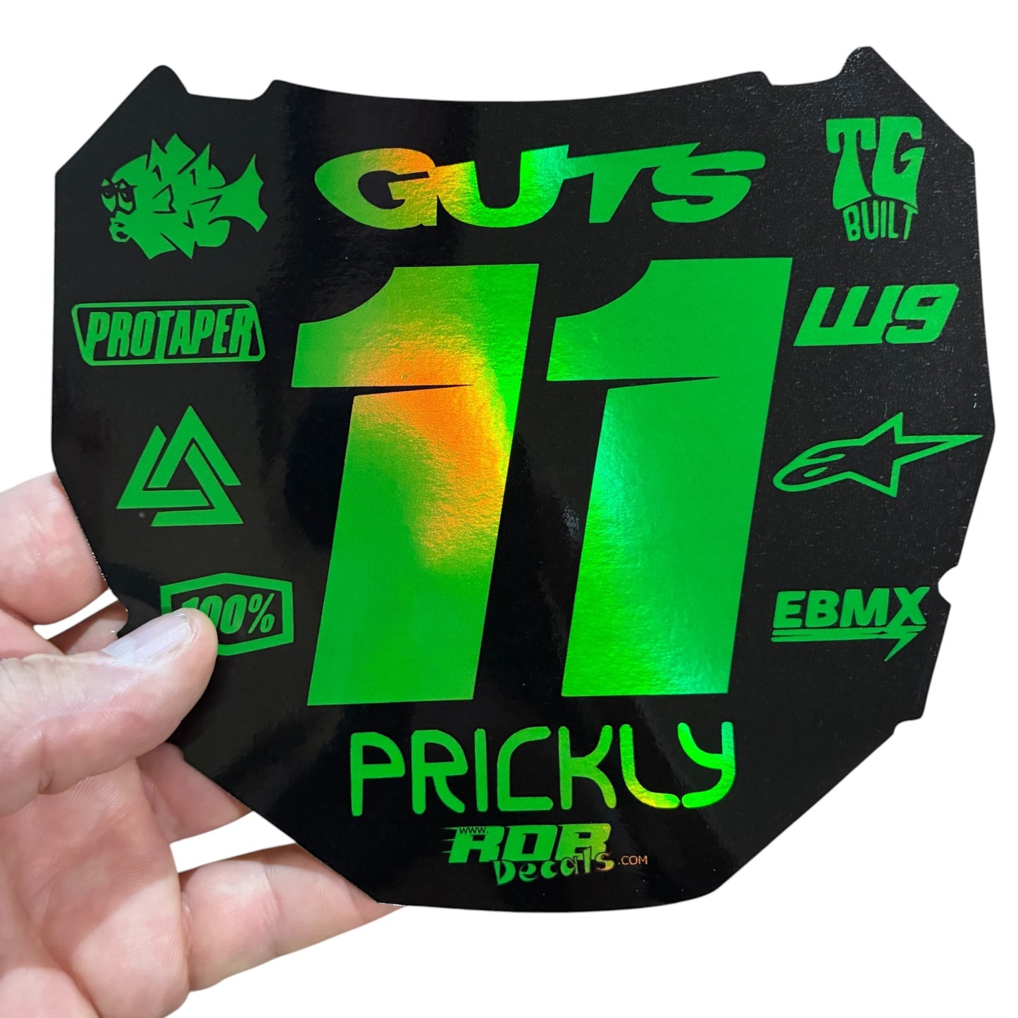 ODI Plate Decal 👉 Choose Number & Color — 11 Logo Design
