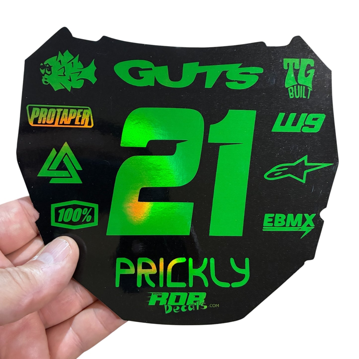 ODI Plate Decal 👉 Choose Number & Color — 11 Logo Design