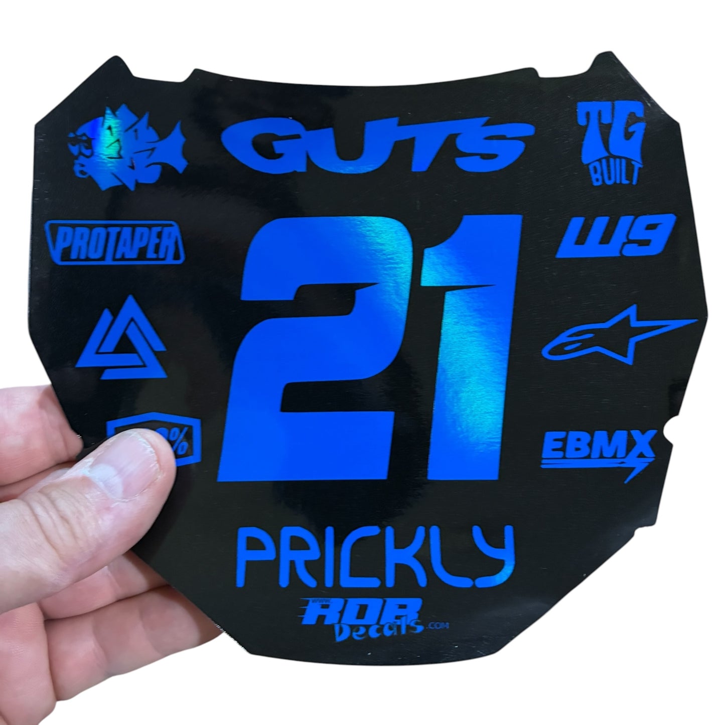 ODI Plate Decal 👉 Choose Number & Color — 11 Logo Design