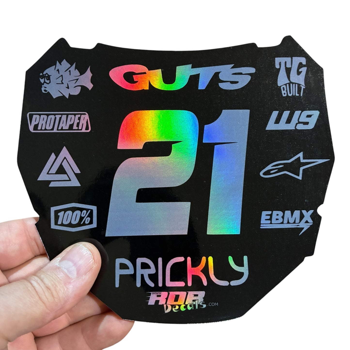 ODI Plate Decal 👉 Choose Number & Color — 11 Logo Design