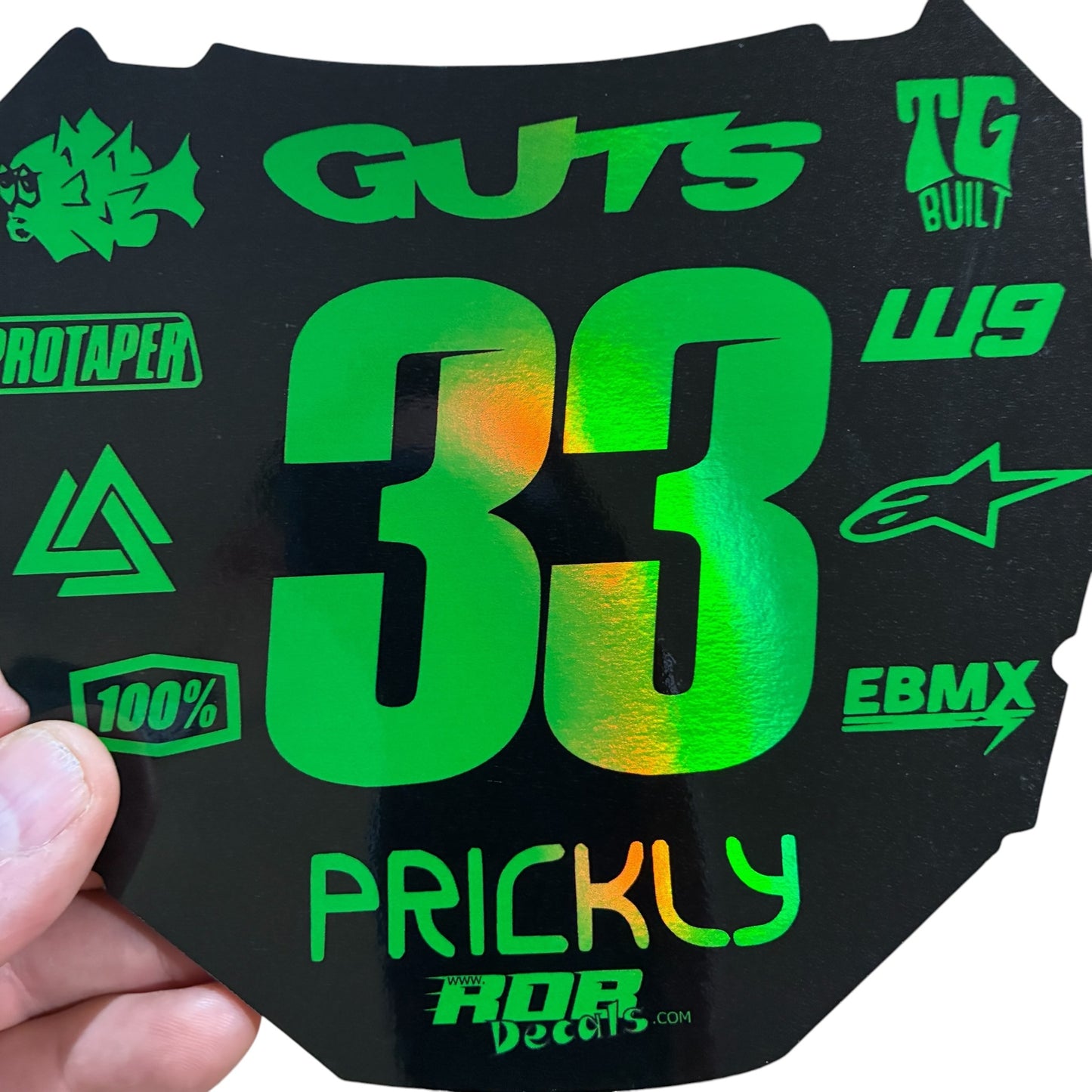 ODI Plate Decal 👉 Choose Number & Color — 11 Logo Design