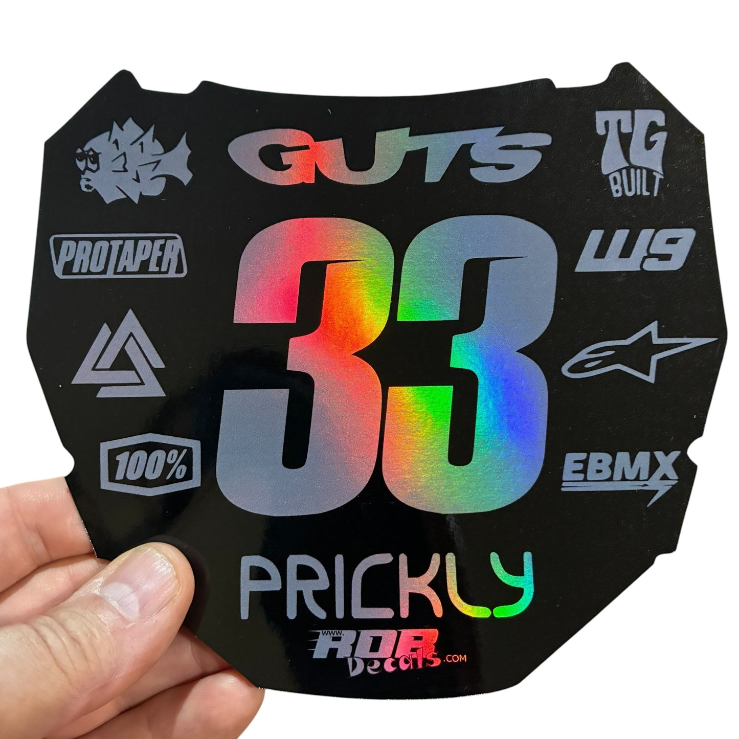 ODI Plate Decal 👉 Choose Number & Color — 11 Logo Design