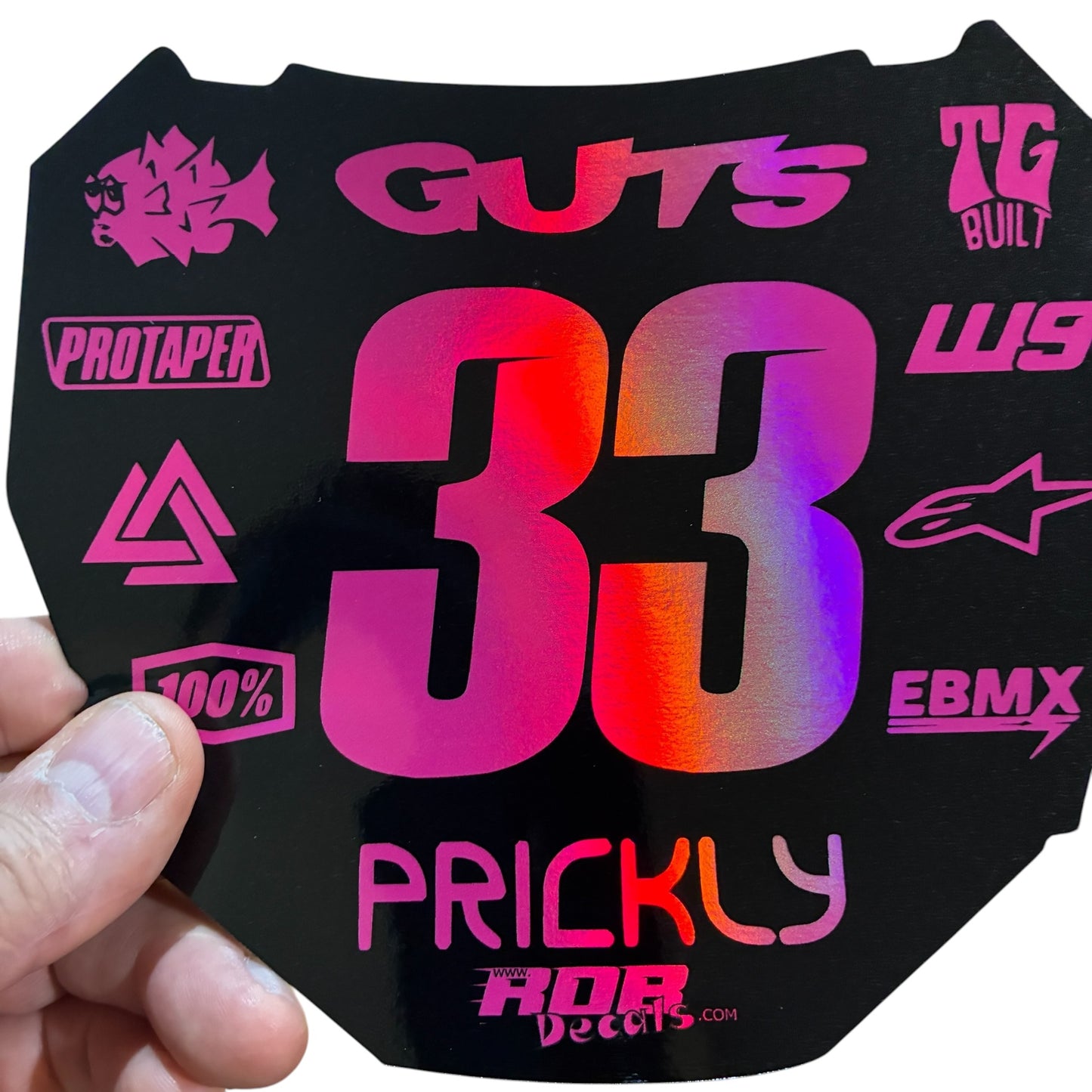 ODI Plate Decal 👉 Choose Number & Color — 11 Logo Design