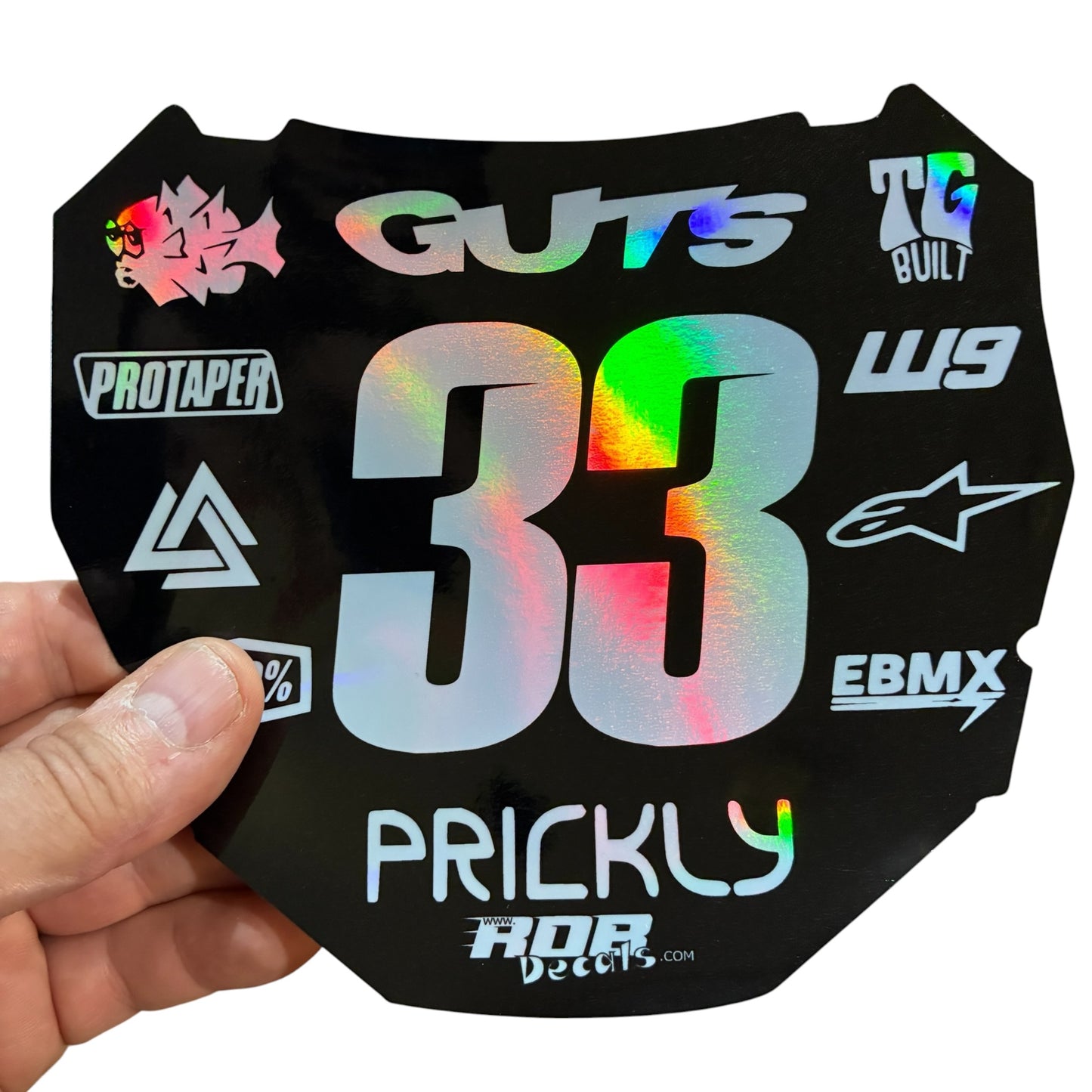 ODI Plate Decal 👉 Choose Number & Color — 11 Logo Design