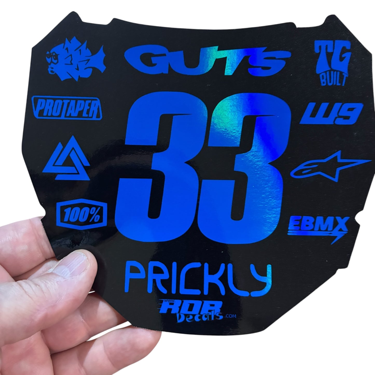 ODI Plate Decal 👉 Choose Number & Color — 11 Logo Design