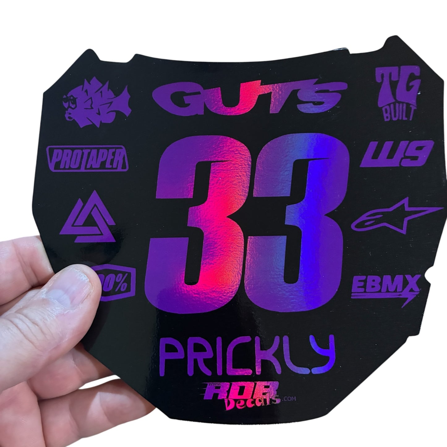 ODI Plate Decal 👉 Choose Number & Color — 11 Logo Design