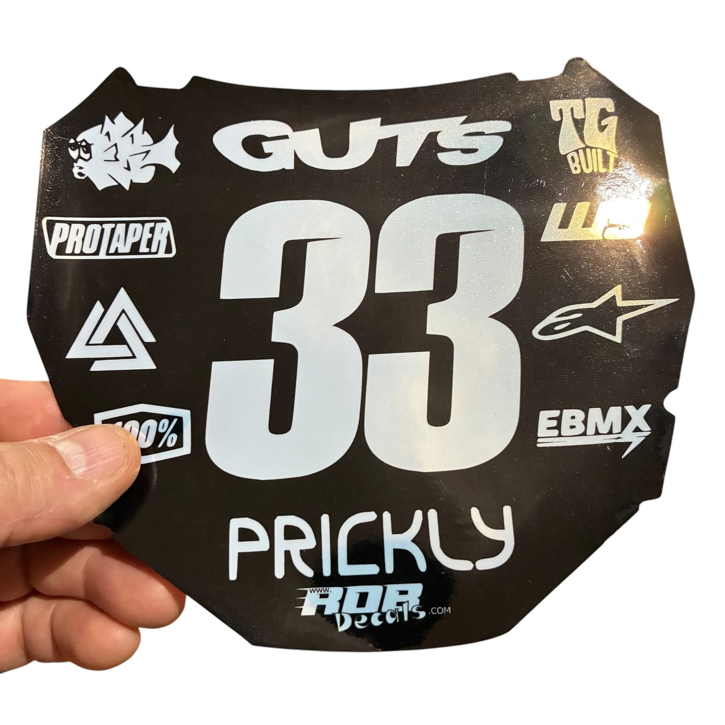 ODI Plate Decal 👉 Choose Number & Color — 11 Logo Design