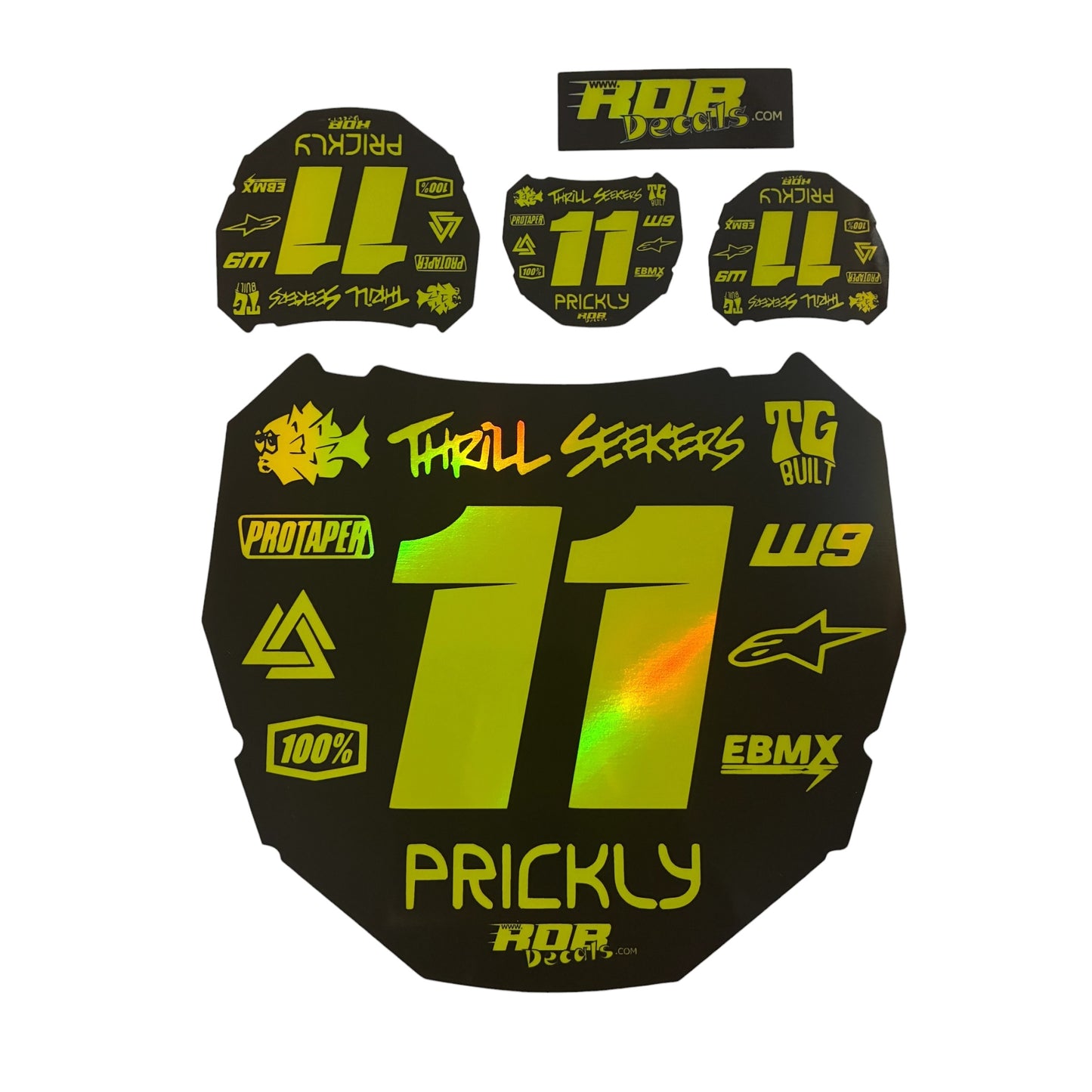ODI Plate Decal 👉 Choose Number & Color — 11 Logo Design