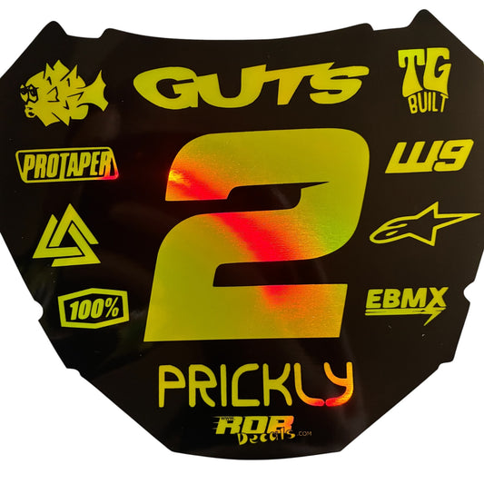 ODI Plate Decal – Metallic Yellow – 11 Logo Design