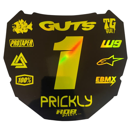 ODI Plate Decal – Metallic Yellow – 11 Logo Design